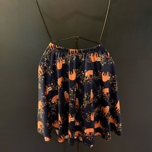 Adorable Sloth Skirt: Stretchy!